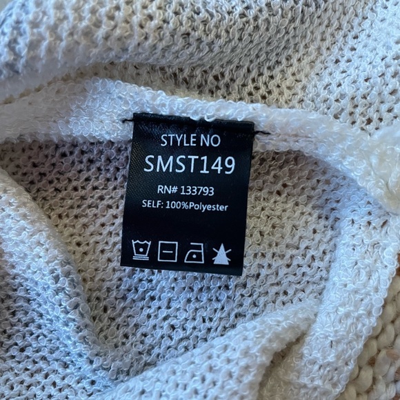 POL Excellent Condition Small Oversized Women’s V Neck Sweater Light Faded Camo - Picture 7 of 9